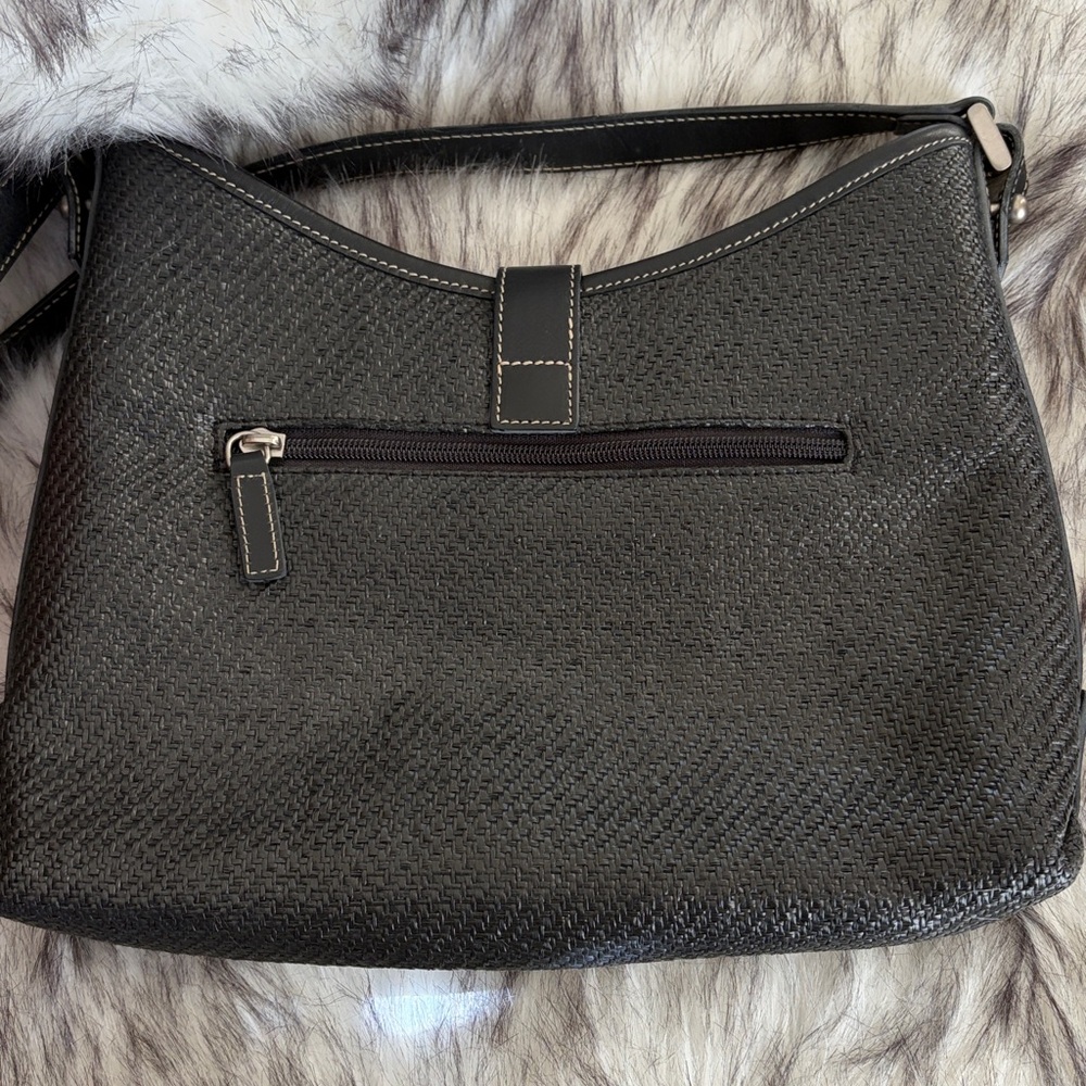 Lauren Ralph Lauren Black woven Shoulder Hobo Bag - Picture 8 of 15